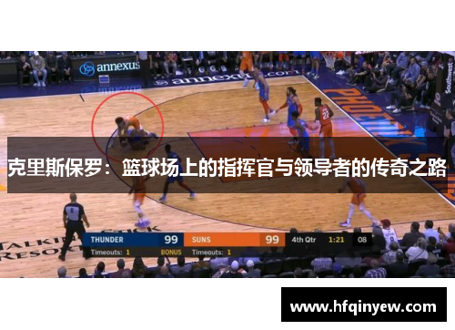 克里斯保罗：篮球场上的指挥官与领导者的传奇之路